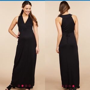 Black maternity dress